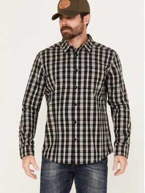 Brothers and Sons Men's Atascosa Plaid Print Long Sleeve Western Shirt